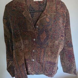Erin London Multicolor Paisley Blazer